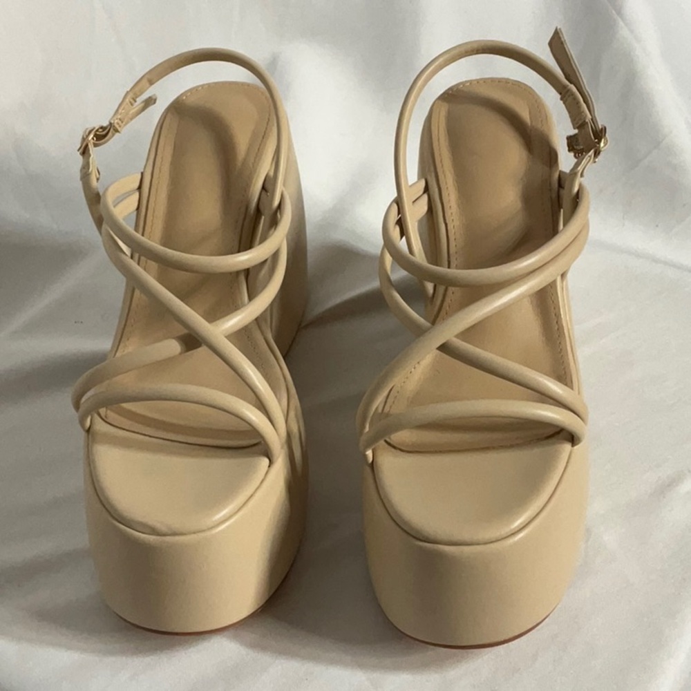 Chic Cream Platform Sandals